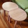2 units- The Nook Sofa table, side table, natural wood hand crafted locally