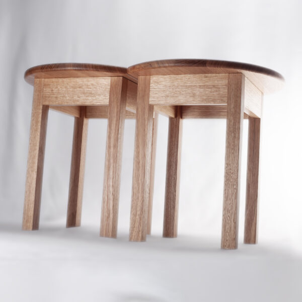 2 units- The Nook Sofa table, side table, natural wood hand crafted locally