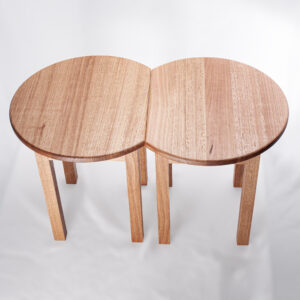 2 units- The Nook Sofa table, side table, natural wood hand crafted locally