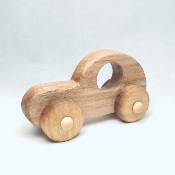Handmade Wooden hatchback car Toy – Safe & Eco-Friendly for Toddlers