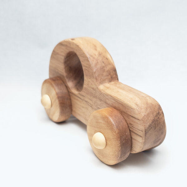 Handmade Wooden hatchback car Toy – Safe & Eco-Friendly for Toddlers