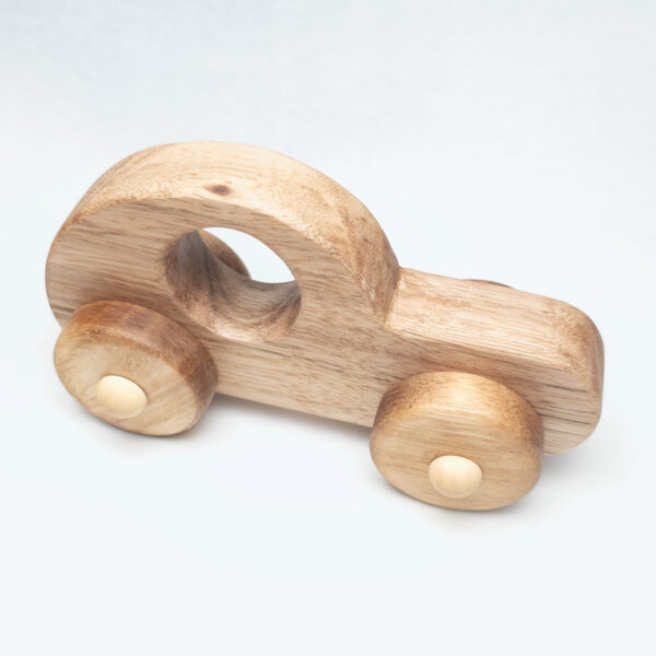 Handmade Wooden hatchback car Toy – Safe & Eco-Friendly for Toddlers