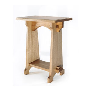 Traditional - Knock down side table, natural wood hand crafted locally