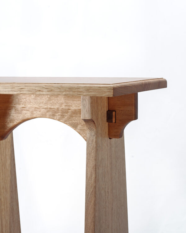 Traditional - Knock down side table, natural wood hand crafted locally