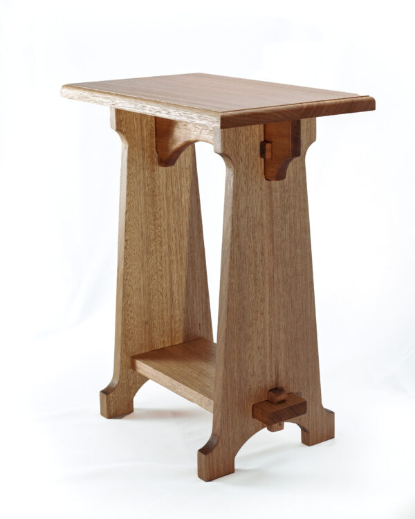 Traditional - Knock down side table, natural wood hand crafted locally