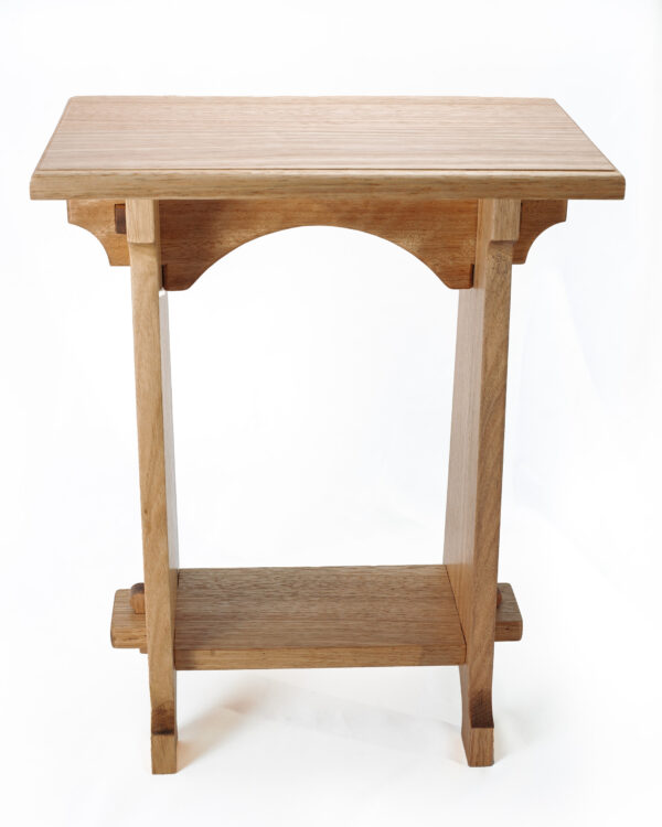 Traditional - Knock down side table, natural wood hand crafted locally