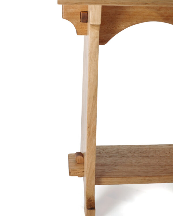 Traditional - Knock down side table, natural wood hand crafted locally