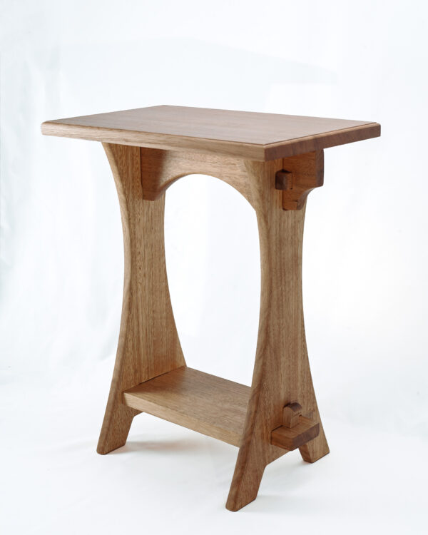 Slim - Knock down side table, natural wood hand crafted locally