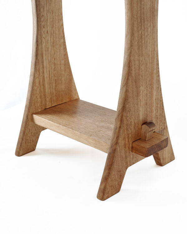 Slim - Knock down side table, natural wood hand crafted locally
