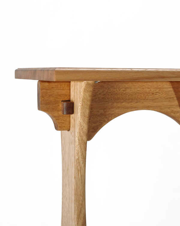 Slim - Knock down side table, natural wood hand crafted locally
