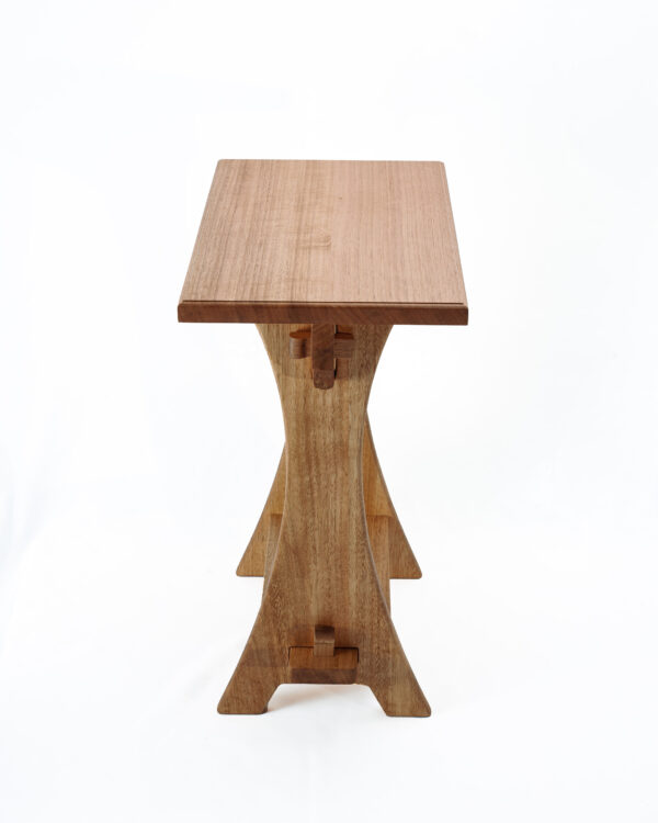 Slim - Knock down side table, natural wood hand crafted locally