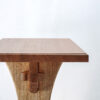 Slim - Knock down side table, natural wood hand crafted locally